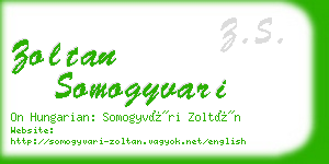 zoltan somogyvari business card